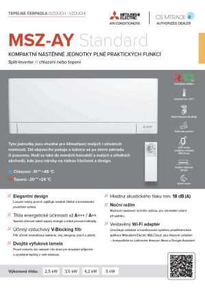 Produktový list MSZ-AY