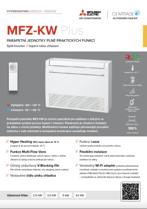 Produktový list MFZ-KW