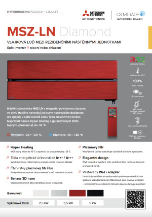 Produktový list MSZ-LN HyperHeating