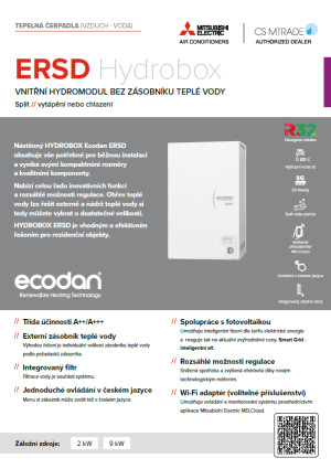 Produktový list Hydrobox ERSD