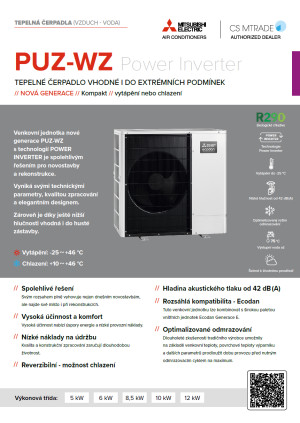 Produktový list PUZ-WZ