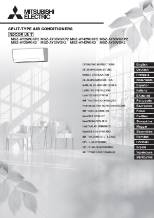 Uživatelský návod MSZ-AY