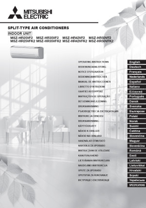 Uživatelský návod MSZ-HR