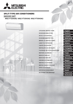 Uživatelský návod MSZ-FT