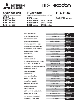 Uživatelský návod vnitřní jednotka Gen. D